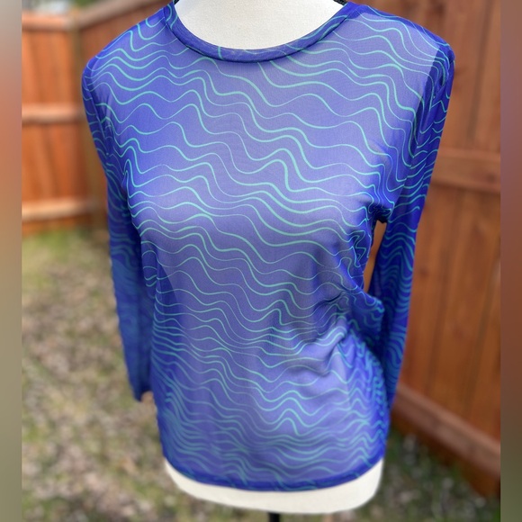 Noisy May Long Sleeve Mesh Top - Picture 1 of 6